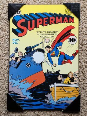 DC Comics Superman Wood Wall Art Print Poster Home Decor